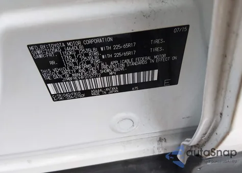 2015 Toyota Rav4 Le z USA, uszkodzony, nr VIN JTMBFREV4FD157712